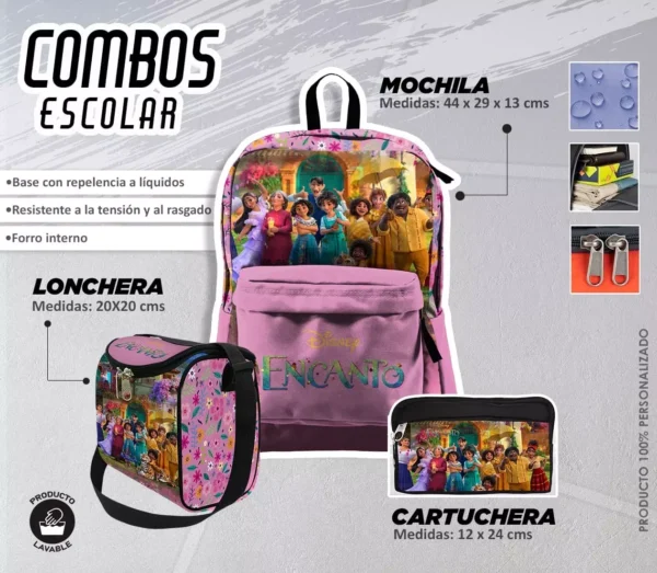 Set de Mochila Princesa Encanto