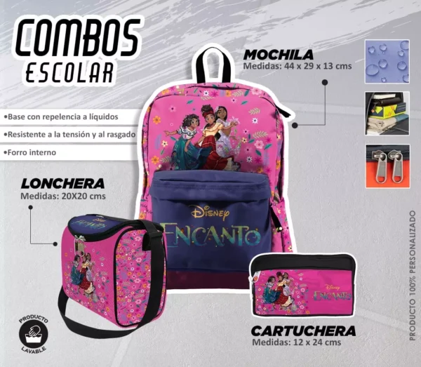 Set de Mochila Princesa Encanto - Imagen 2