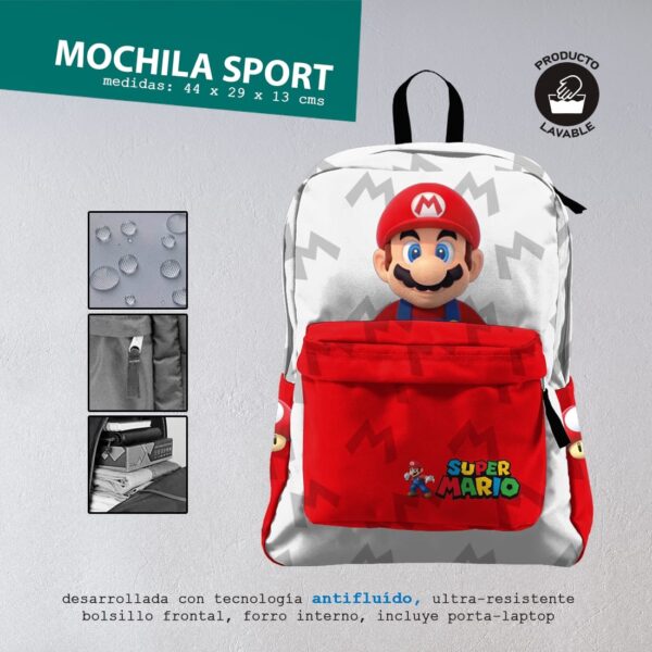 Mochila Vintage Mario