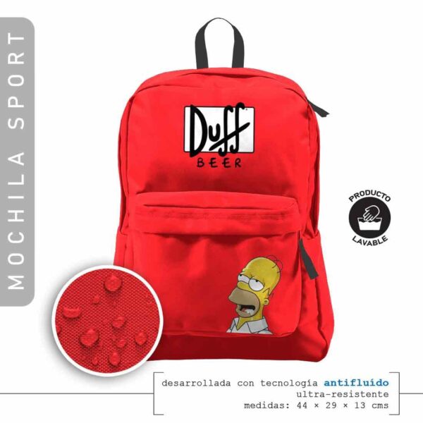 Mochila Duff red