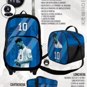 Set Mochila Escolar Messi II