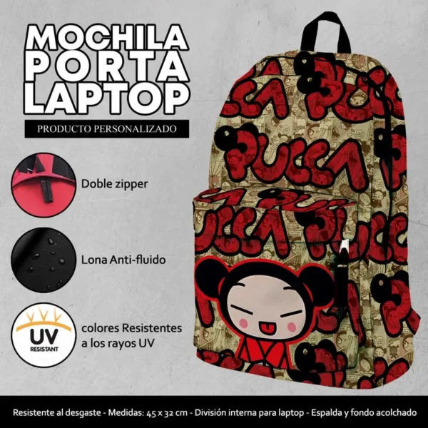 Mochila Escolar Pucca