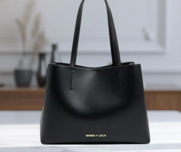 Cartera Grande Bim Cuerina Black