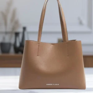 Cartera Grande Bim Cuerina Cafe