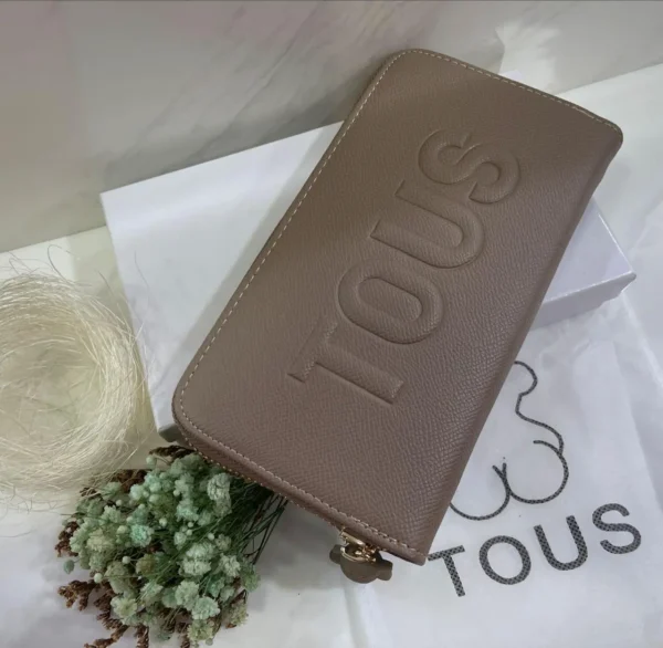 Billetera Cuerina Osito Cafe