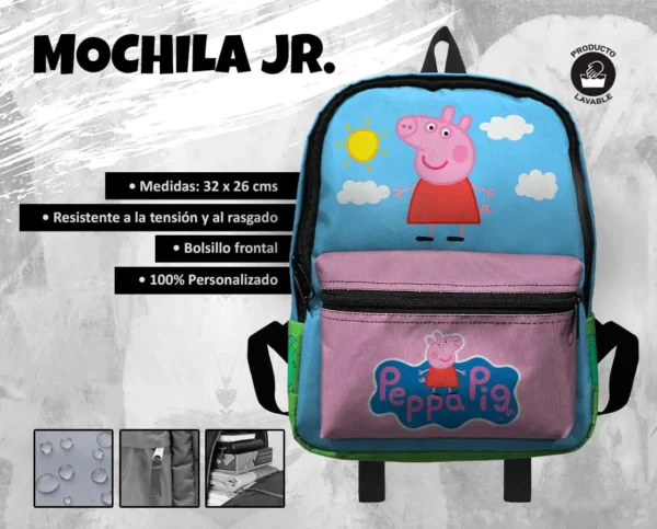 Set Mochila Escolar Pequeña Peppa Pig