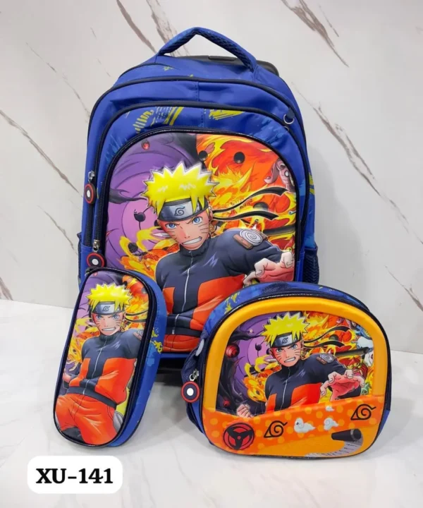 Set Mochila Escolar Niño Naruto