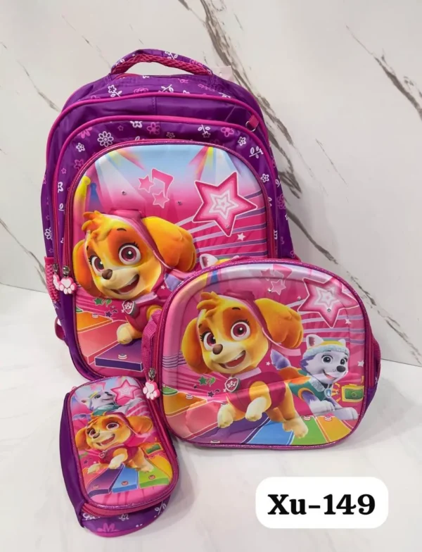 Set Mochila Escolar Niña Paw Patrol