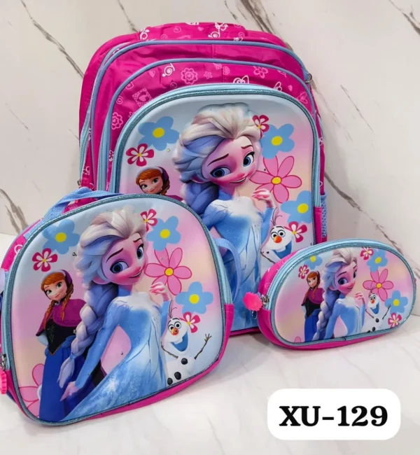 Set Mochila Escolar Niña Frozen