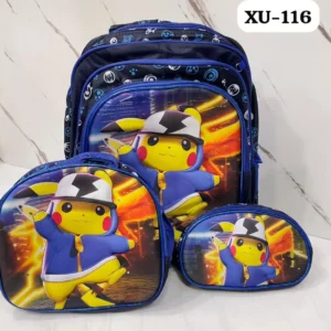 Set Mochila Escolar Niño Pikachu