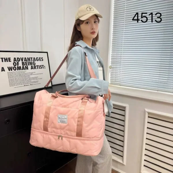 Bolso de Viaje Sport Rosado Pastel - Imagen 4