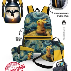 Set Mochila Pikachu
