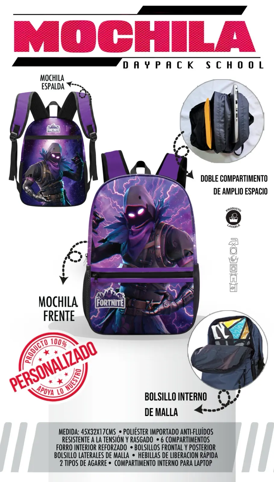 Set Mochila Fortnite