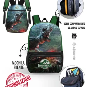 Set Mochila Jurassic Park-World