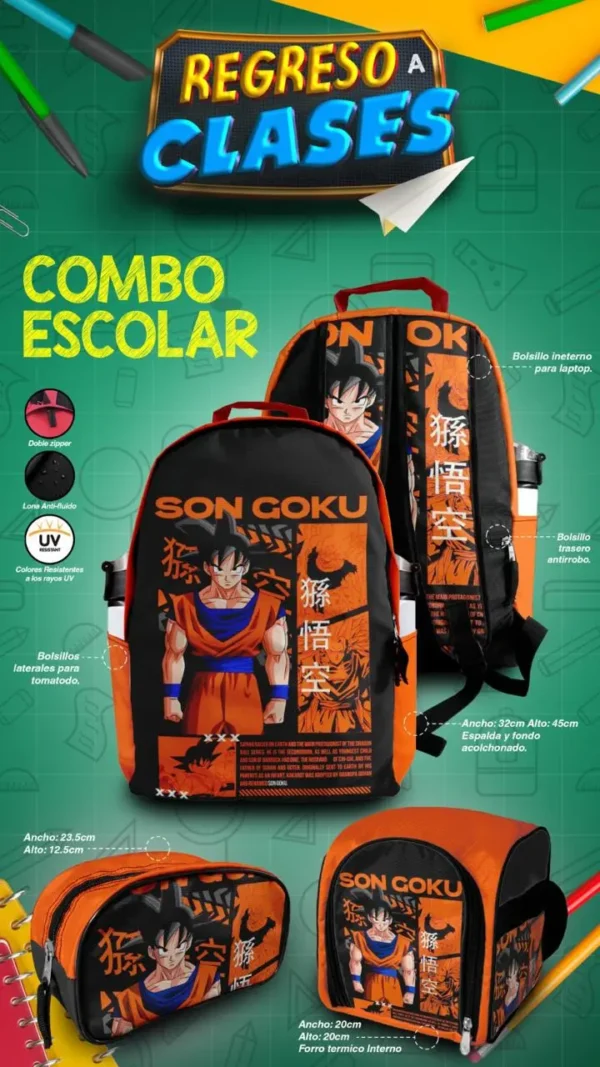 Set Mochila GOKU