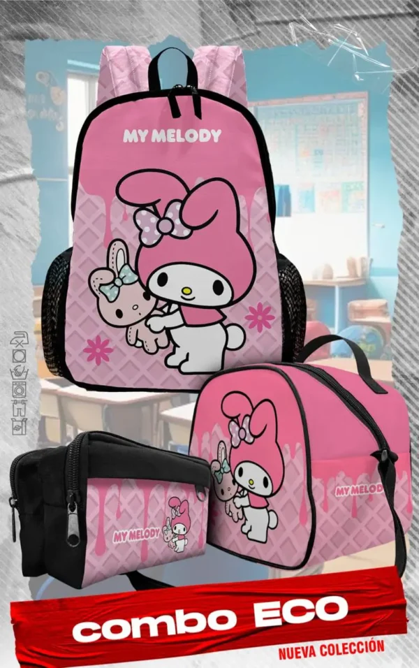 Set  Mochila Escolar by Melody