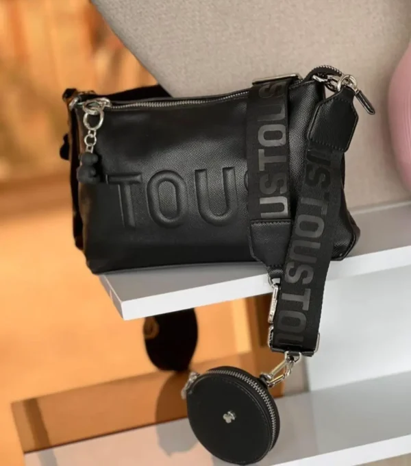 Crossbody Tou+Monedero Negro