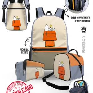 Set Mochila Snoppy
