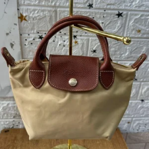 Cartera Mini Longchamp Beige