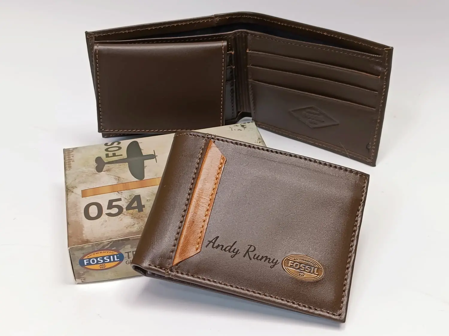 Billetera Cuero Personalizada Nombre