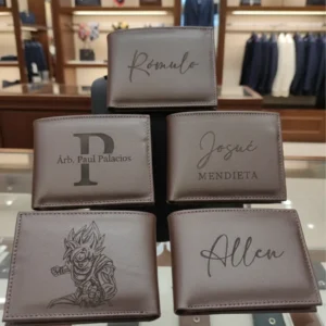 Billetera Cuero Personalizada Foto/Frase