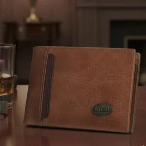 Billetera Cuero Fos Miel