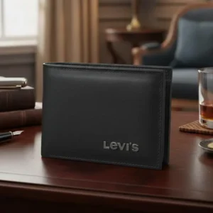 Billetera Cuero l3vi Negro