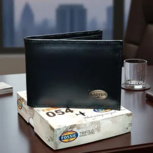 Billetera Cuero Fos Negra I