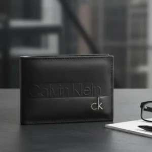 Billetera Cuero Ckn Negro