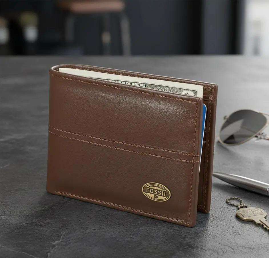 Billetera Cuero Fos Cafe III