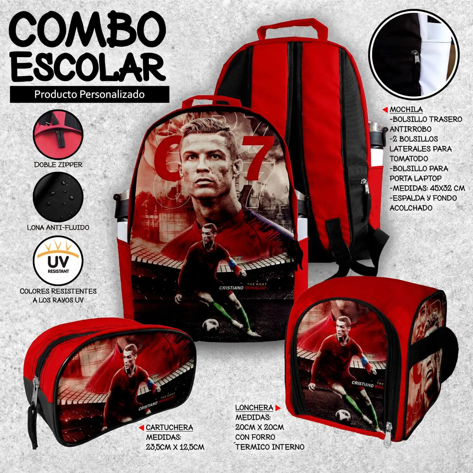 Set Mochila Cristiano Ronaldo II