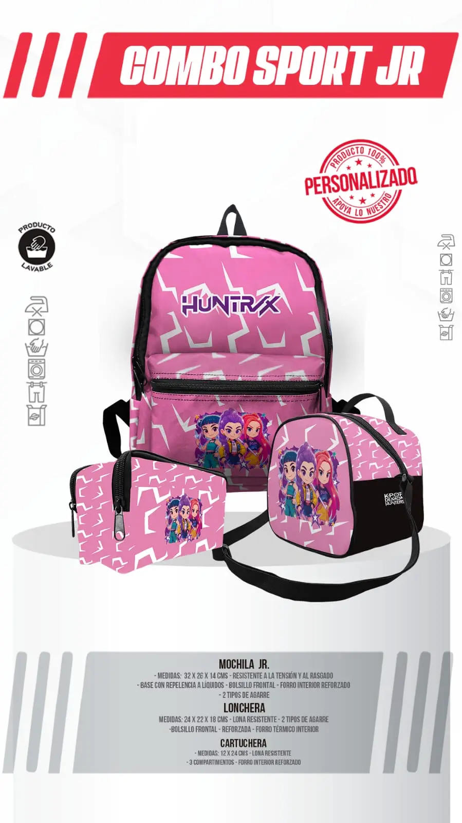 Mochila Junior K-POP Demon Hunters