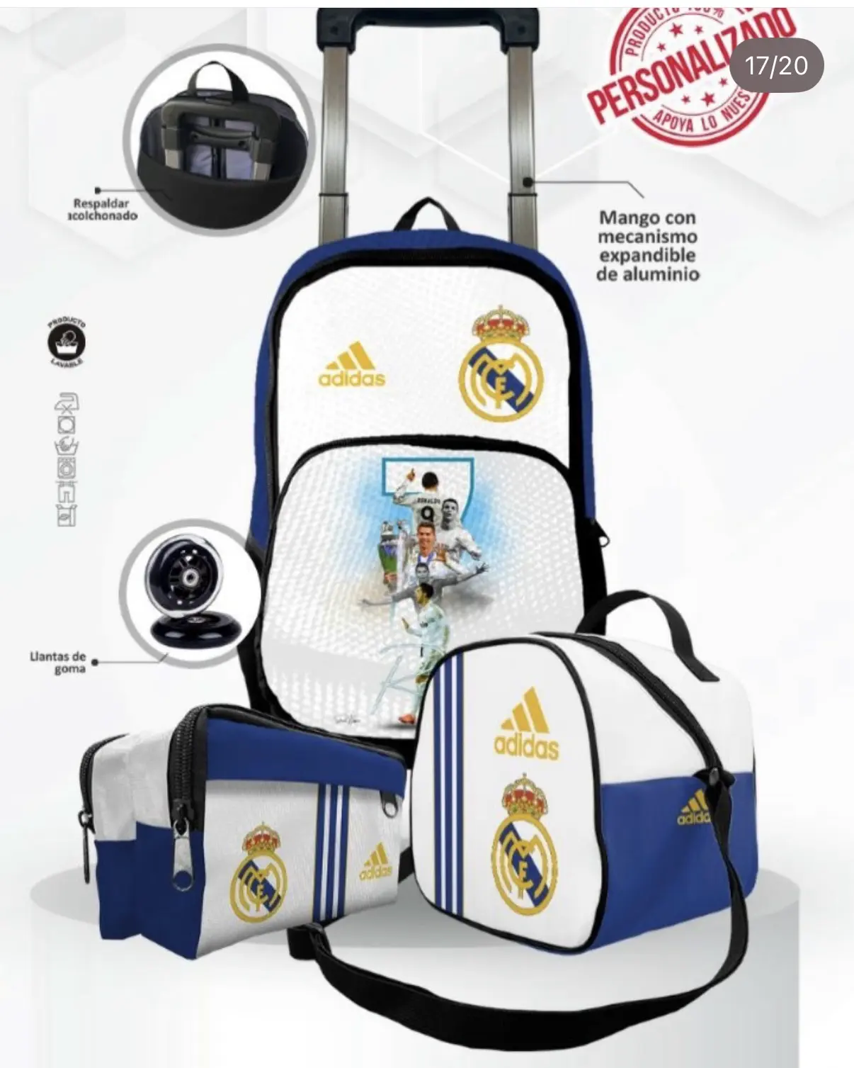 Set Mochila Rueda Cristiano Ronaldo I