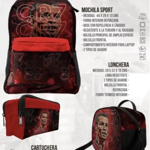 Set Mochila Sport Cristiano Ronaldo I