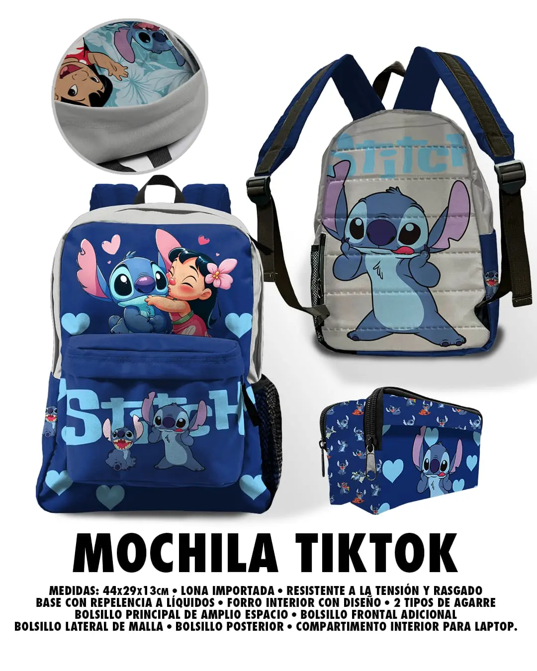 Mochila escolar Little Stitch