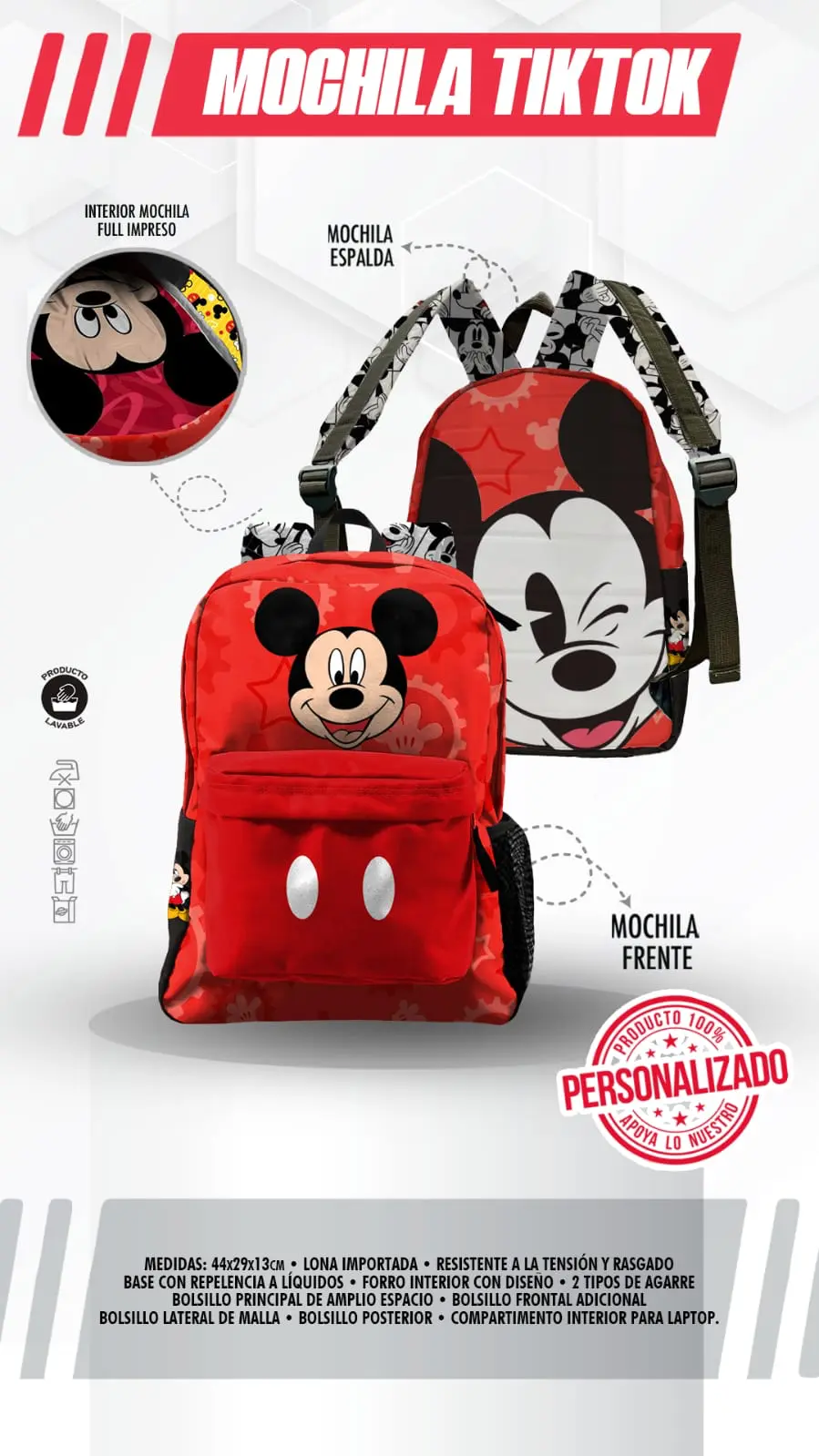 Mochila Mickey Mouse