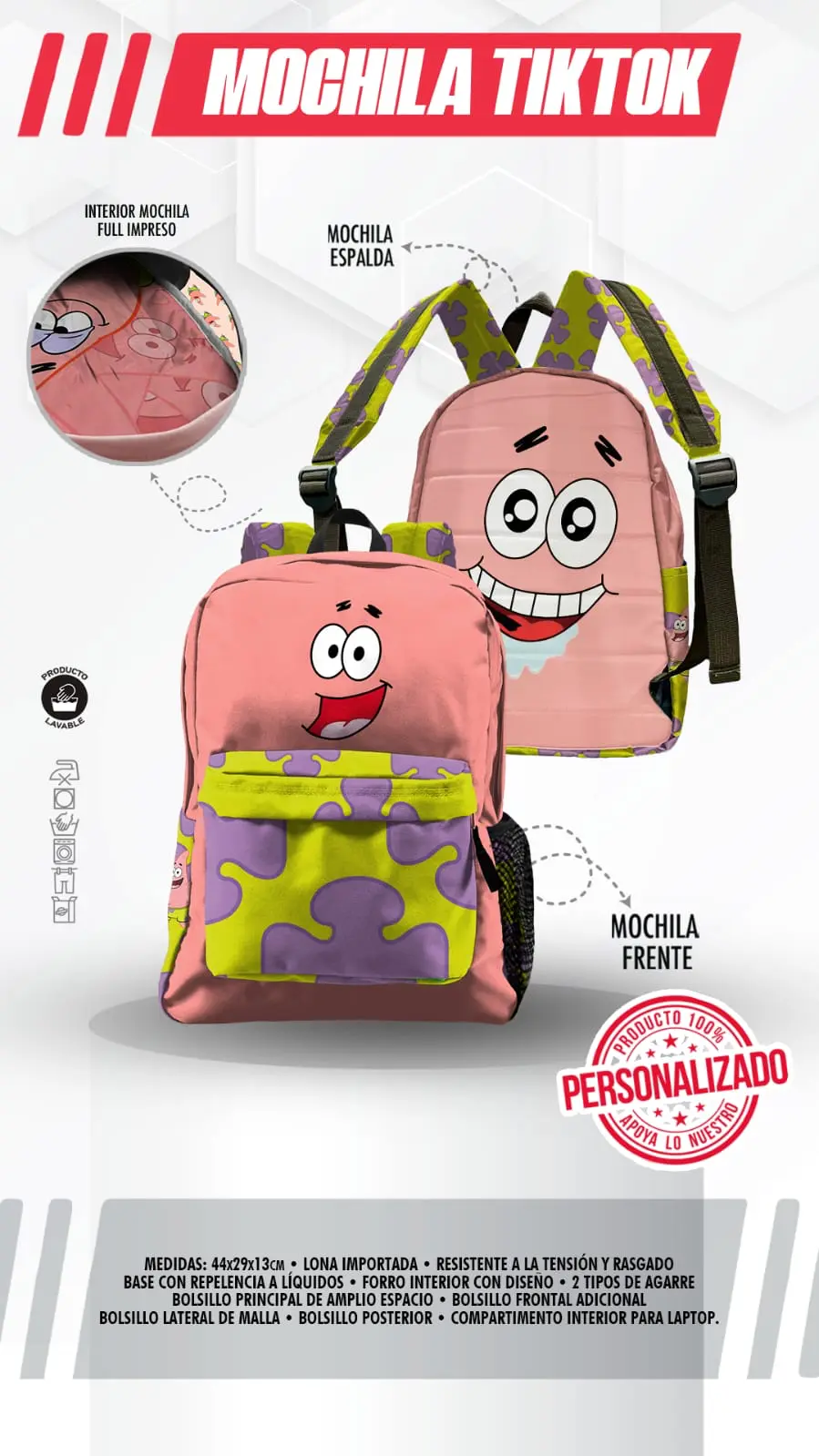 Mochila Patricio Estrella