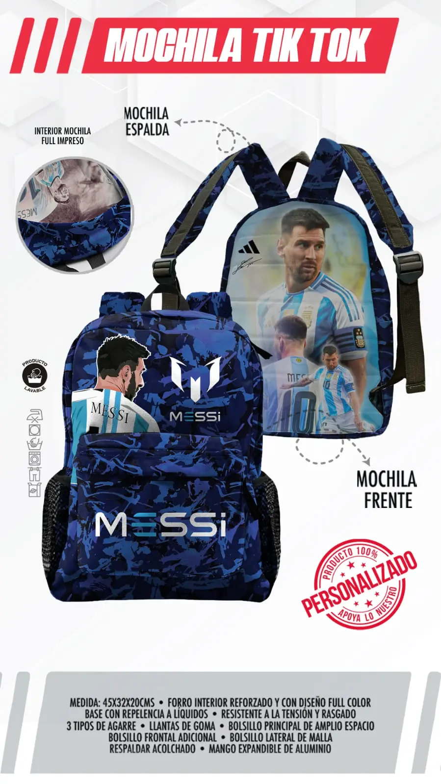 Mochila Messi