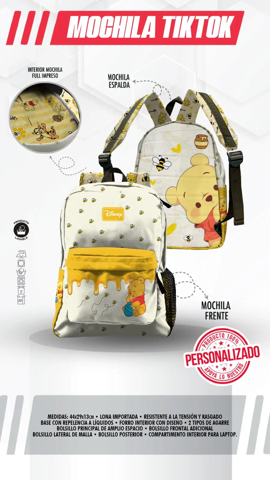 Mochila Winnie Pooh