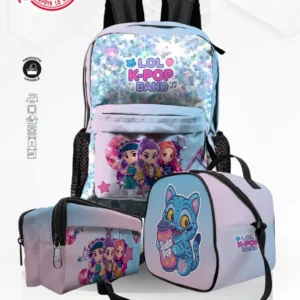 Set Mochila Lol K-Pop Band