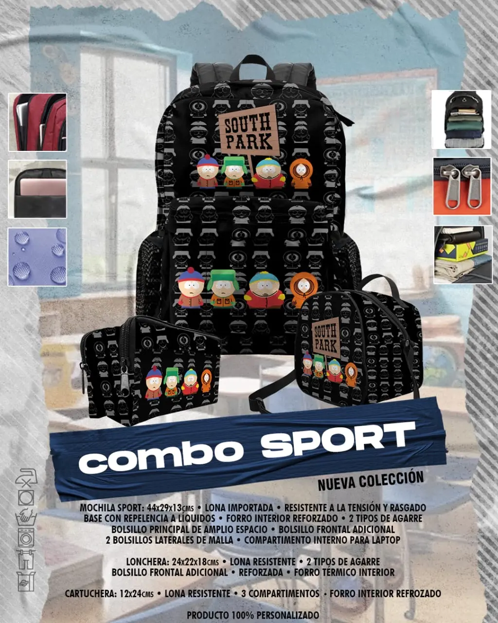 Set Mochila South Park