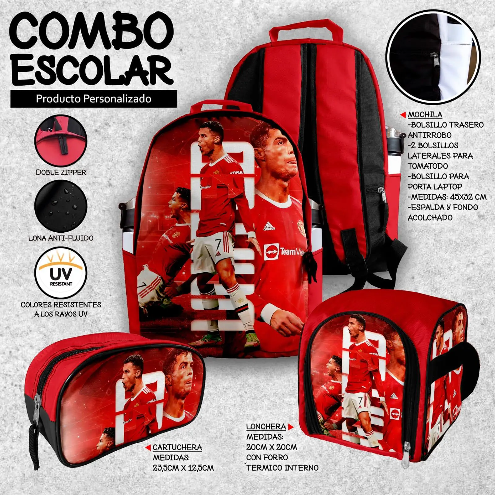 Set Mochila Cristiano Ronaldo I
