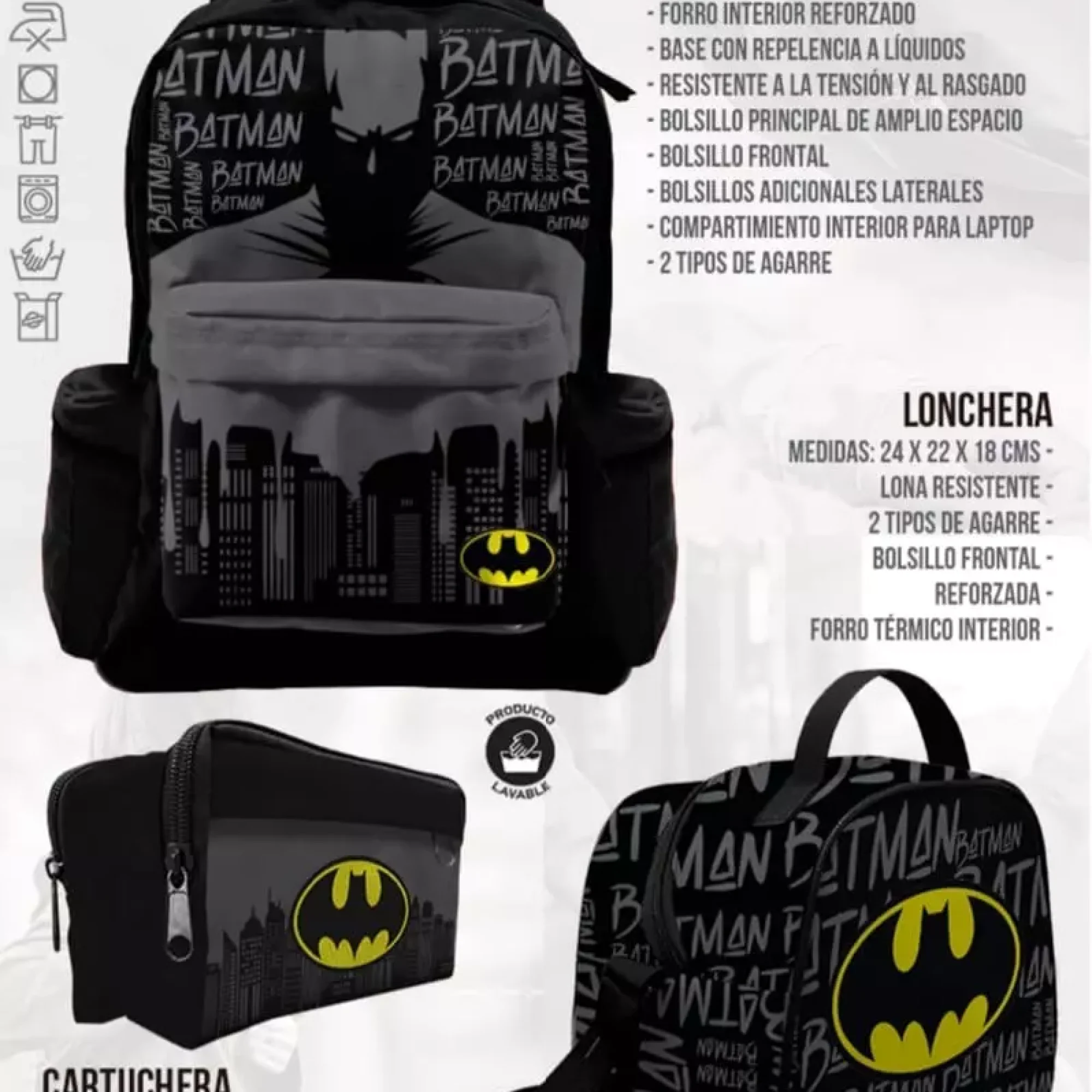 mochila-escolar-lonchera-Goku-Batman-heroe-mochilas-durables-temporada-escolar